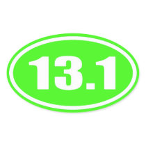 Lime Green 13.1 Sticker | Half Marathon