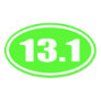 Lime Green 13.1 Sticker | Half Marathon
