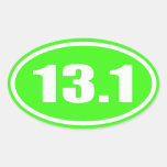 Lime Green 13.1 Sticker | Half Marathon