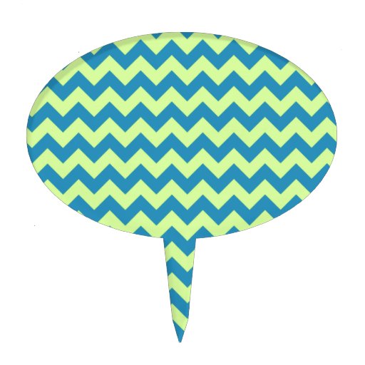 Teal Wedding Cake With A Chevron Design Teal Wedding Cake With A Chevron Design