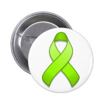 Lime Green Awareness Ribbon Button buttons