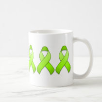 Lime Green Awareness Ribbon Mug mugs