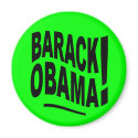 Lime Green Barack Obama Magnet by irregulargoods Lime Green Barack Obama Magnet
