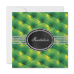 Lime Green Black Diamond Black Tie Party Invites