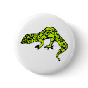 Lime Green & Black Gecko buttons