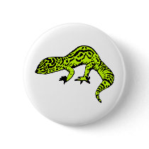 Lime Green & Black Gecko buttons by Studio16a Lime Green & Black Gecko buttons