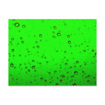 Lime Green Bubbles Postcard