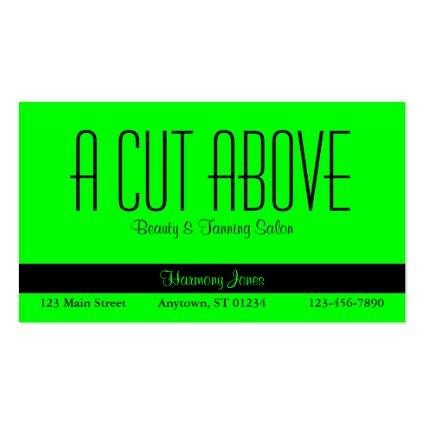 Lime Green Business Card