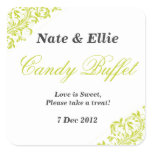 Lime green candy buffet Sticker