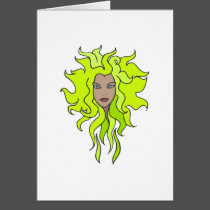 Lime green cards