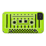 Lime Green Cassette Tape iPhone 4 Case-Mate Cases