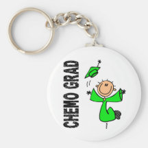 Lime Green CHEMO GRAD 1 (Non-Hodgkins Lymphoma) Key Chains