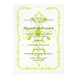 Lime green Cross First Communion Confirmation Custom Invite