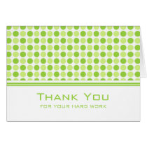 Lime Green Dots Employee Anniversary Card