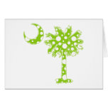 Lime Green Dots Palmetto Cards
