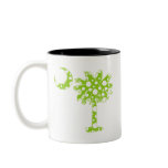 Lime Green Dots Palmetto Coffee Mug