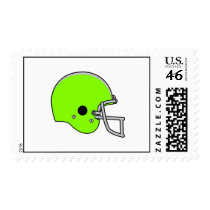 Lime Green Football Helmet Stamps