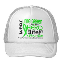 Lime Green For Hero 2 Brother Lymphoma Trucker Hat