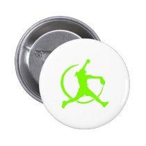 Lime Green Girl's"FAST PITCH SOFTBALL" image buttons