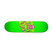 Lime green ice cream skateboards