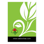 Lime green Leaf Salon Spa Gift Card Xmas Business Card Templates