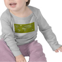 Lime green maps tshirt