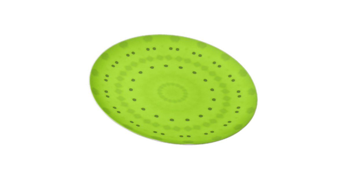 Lime Green Melamine Plate 