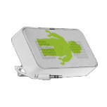 Lime Green Minifig by Customize My Minifig Laptop Speaker