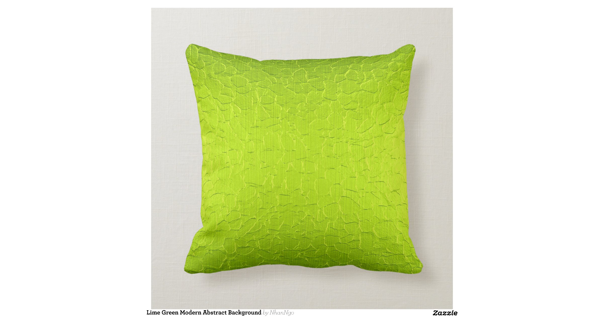 Lime Green Modern Abstract Background Pillow Zazzle