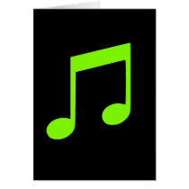 Lime Green Music Card by original_designs Lime Green Music Card