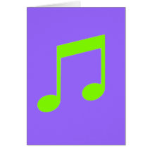 Lime Green Music Cards
