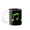 Lime Green Music Mug
