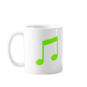 Lime Green Music Mug