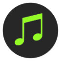 Lime Green Music stickers
