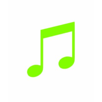 Lime Green Music T shirt shirt