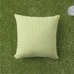 Lime Green Outdoor Pillows Oxford Stripe Zazzle