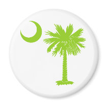 Lime Green Palmetto magnets