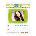 Lime Green Photo Graduation Invitations invitations