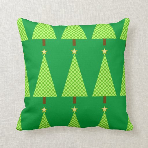lime green polka dot modern christmas tree throw pillow lime green polka dot modern christmas tree throw pillow