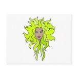 Lime green post cards