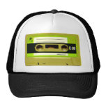 Lime Green Retro Cassette Tape Trucker Hat