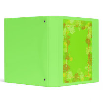 Lime Green retro hippie binder by patsarts Lime Green retro hippie binder