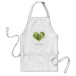 Lime Green Rose Heart Love 'n Cook! Apron
