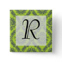lime green royal damask pattern