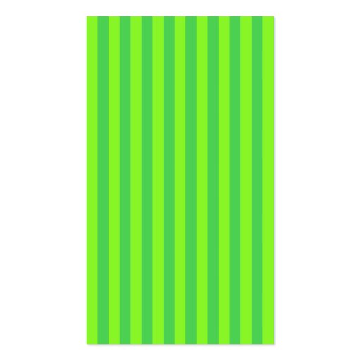 Lime Green Stripe Business Card Templates (back side)