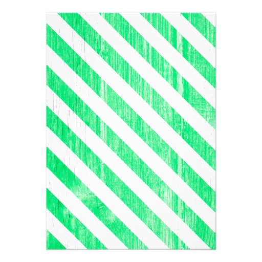 Lime Green Stripes Wedding Invitations