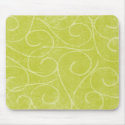 Lime Green Swirls mousepads