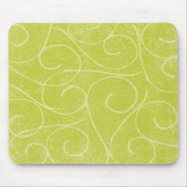 Lime Green Swirls mousepads by kokobaby Lime Green Swirls mousepads