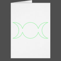 Lime Green Triple Goddess Outline cards