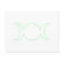 Lime Green Triple Goddess Outline Postcard